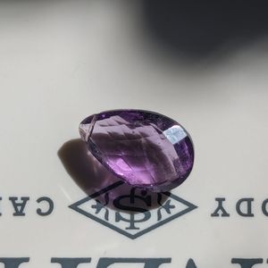 Amethyst faceted, drilled bead 4.69 ct